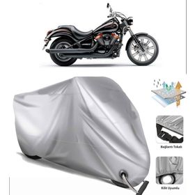 Kawasaki VN 900 Arka Çanta Uyumsuz Ultra Kalın Su Geçirmez Motor Brandası