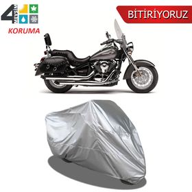 Kawasaki VN 900 Arka Çanta Uyumsuz Ultra Kalın Su Geçirmez Motor Brandası