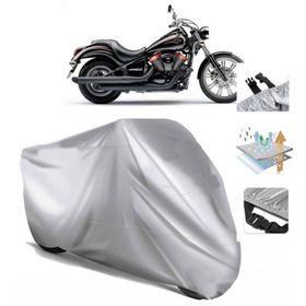 Kawasaki VN 900 Arka Çanta Uyumsuz Ultra Kalın Su Geçirmez Motor Brandası