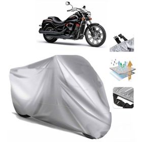 Kawasaki VN 900 Arka Çanta Uyumsuz Ultra Kalın Su Geçirmez Motor Brandası