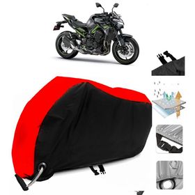 Kawasaki Z 900 Turuncu Reflektörlü Gri Motosiklet Brandası