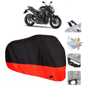 Kawasaki Z 900 Turuncu Reflektörlü Gri Motosiklet Brandası