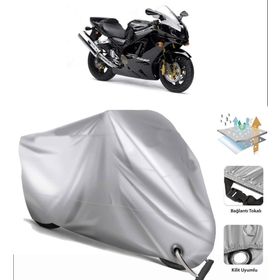 Kawasaki ZX-12 R Lüx Premium Kalite Gri Motosiklet Brandası