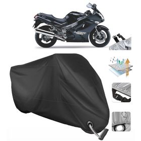 Kawasaki ZZR 1200 Arka Çanta Uyumsuz Ultra Kalın Su Geçirmez Motor Brandası