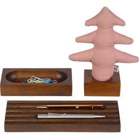 Kayigo Woody Pembe Çam Üçlü Set Organizer