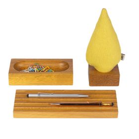 Kayigo Woody Sarı Ladin Üçlü Set Organizer