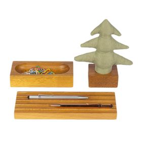 Kayigo Woody Yeşil Çam Üçlü Set Organizer