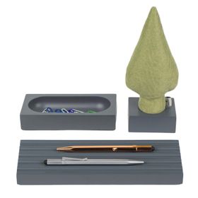 Kayigo Woody Yeşil Selvi Üçlü Set Organizer