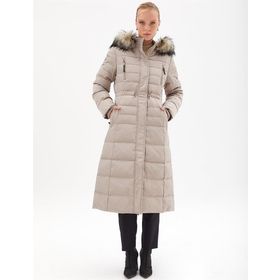 Kayra KA-A23-27001 Çıt Çıtlı Kaz Tüyü Taş Dolgulu Mont