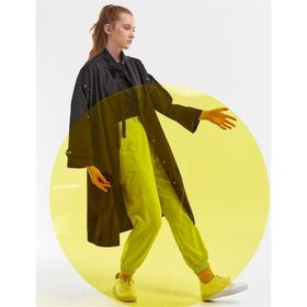 Kayra KA-B23-14024 Siyah Çıtçıtlı Spor Kadın Trençkot
