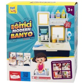 Kayyum Mavi Eğitici Sesli ve Müzikli Modern Banyo Lavabo 7041