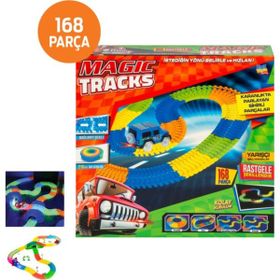 Kayyum Oyuncak 23082268 Magic Tracks Hareketli Raylar 168 Parça Oyuncak