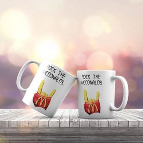 KB258 Rock The Mcdonald Baskılı Fincan Kupa Bardak