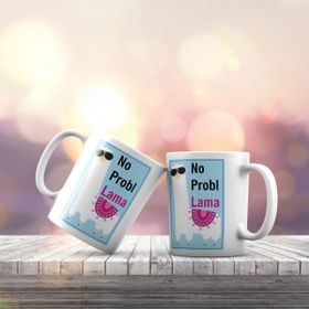 KB274 No Probllama Thug Life Baskılı Fincan Kupa Bardak