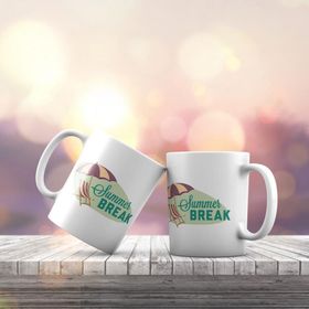 KB281 Summer Break Baskılı Fincan Kupa Bardak