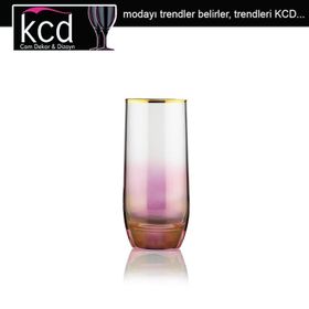 Kcd 6 Parça Bolero Pembe Dekor Meşrubat Bardak