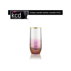 Kcd 6 Parça Bolero Pembe Dekor Meşrubat Bardak