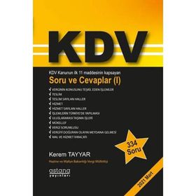 KDV Soru ve Cevaplar 1 - Kerem Tayyar - Astana Yayınları