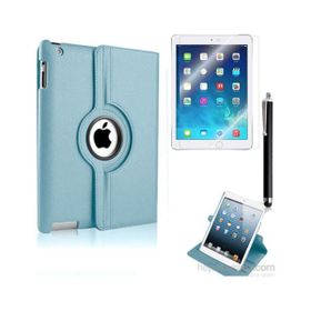 Kea Apple iPad Air iPad 5 360 Derece Dönebilen Standlı Mavi Kılıf