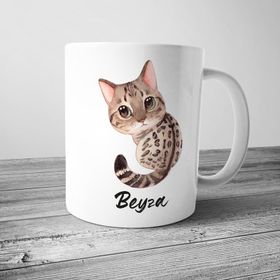 Kedi Sevimli Kedi Porselen Kupa Bardak