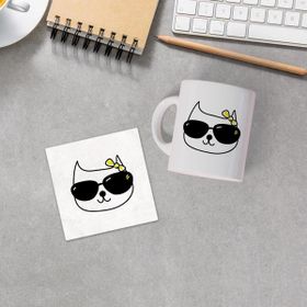 Kedi Sevimli Kedi Porselen Kupa Bardak
