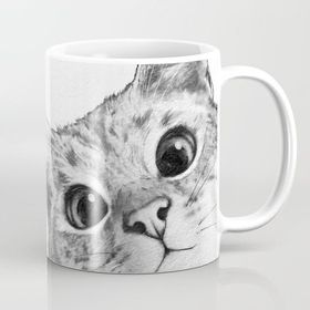 Kedi Sevimli Kedi Porselen Kupa Bardak