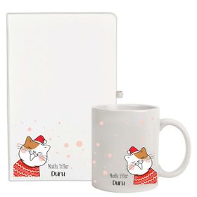 Kedili Kişiye İsme Özel Kedi Kupa Bardak