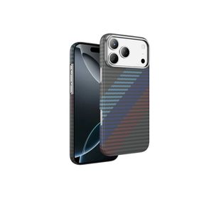 Keephone Apple iPhone 17 Pro Kevlar Woven Siyah Magsafe Kılıf