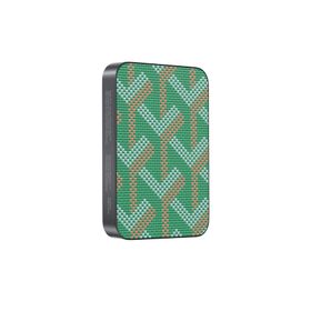 KeePhone Brendy Kevlar Yeşil Fiber Desenli Tasarım 10.000 mAh Kablosuz Şarj MagSafe Powerbank