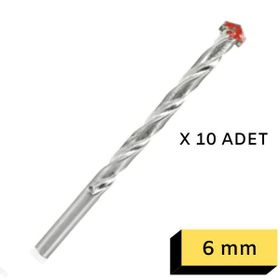 Keil 6 mm 10 Adet Beton Matkap Ucu