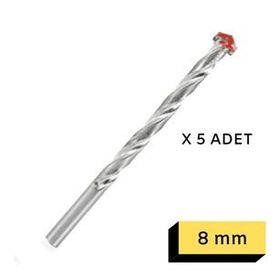 Keil 8 mm 5 Adet Beton Matkap Ucu