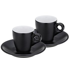 Kela 12750 2'li Set Siyah 50 ml Mattia Espresso Fincan