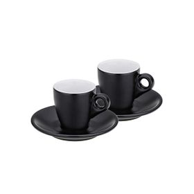 Kela 12750 2'li Set Siyah 50 ml Mattia Espresso Fincan