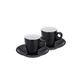 Kela 12750 2'li Set Siyah 50 ml Mattia Espresso Fincan