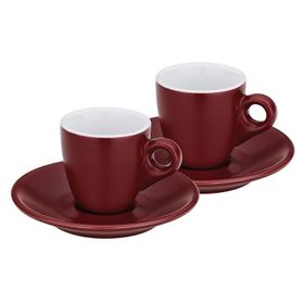 Kela 12752 2'li Set Kırmızı 50 ml Mattia Espresso Fincan