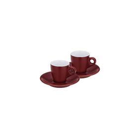 Kela 12752 2'li Set Kırmızı 50 ml Mattia Espresso Fincan