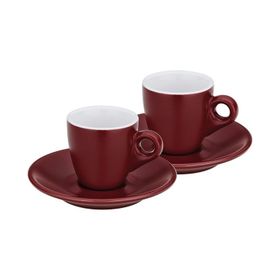 Kela 12752 2'li Set Kırmızı 50 ml Mattia Espresso Fincan