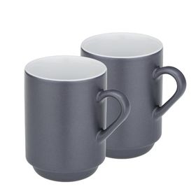 Kela 12757 2'li Set Gri 300 ml Mattia Kupa
