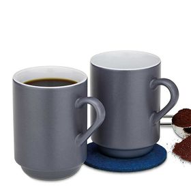 Kela 12757 2'li Set Gri 300 ml Mattia Kupa