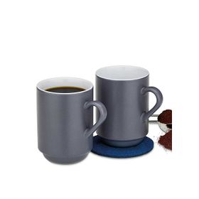 Kela 12757 2'li Set Gri 300 ml Mattia Kupa