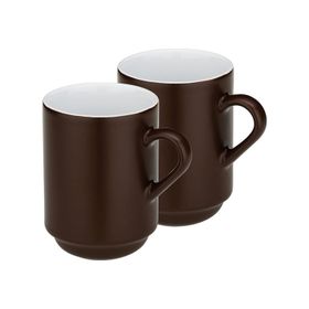 Kela 12758 2'li Set 300 ml Kahverengi Mattia Kupa