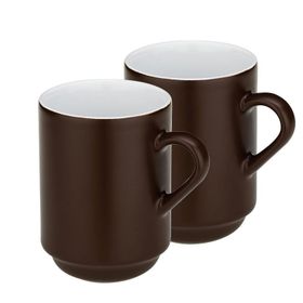 Kela 12758 2'li Set 300 ml Kahverengi Mattia Kupa