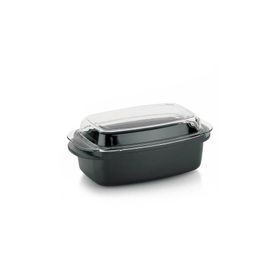 Kela Kerros 40x22.5 cm Dikdörtgen Cam Kapaklı Rosto Tenceresi