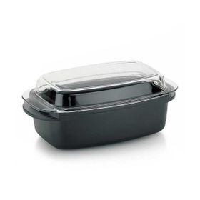 Kela Kerros 40x22.5 cm Dikdörtgen Cam Kapaklı Rosto Tenceresi