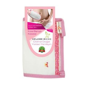 Kelebek Hassas Ciltler İçin İnce Banyo Kesesi