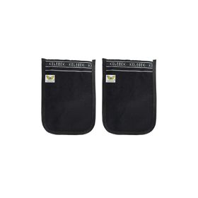 Kelebek Kese Osmanlı 2 Adet 25x17 cm Siyah Kalın Banyo Hamam Kesesi