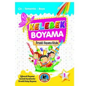 Kelebek Örnekli Renkli Boyama Kitabı - Karatay Yayınevi