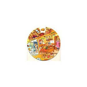 KELIME ÇARKI - EV VE EV EŞYALARI (İNGILIZCE, İSPANYOLCA, ALMANCA, FRANSIZCA, İTALYANCA) MULTILINGUAL VOCABULARY WHEELS - IN THE HOUSE - KOLEKTIF