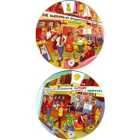 KELIME ÇARKI - GIYSILER (İNGILIZCE, İSPANYOLCA, ALMANCA, FRANSIZCA, İTALYANCA) MULTILINGUAL VOCABULARY WHEELS - CLOTHES - KOLEKTIF
