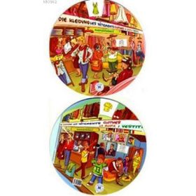KELIME ÇARKI - GIYSILER (İNGILIZCE, İSPANYOLCA, ALMANCA, FRANSIZCA, İTALYANCA) MULTILINGUAL VOCABULARY WHEELS - CLOTHES - KOLEKTIF